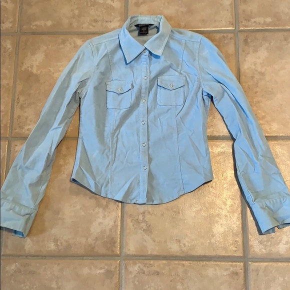 abercrombie kids Other - Abercrombie blue corduroy button down shirt